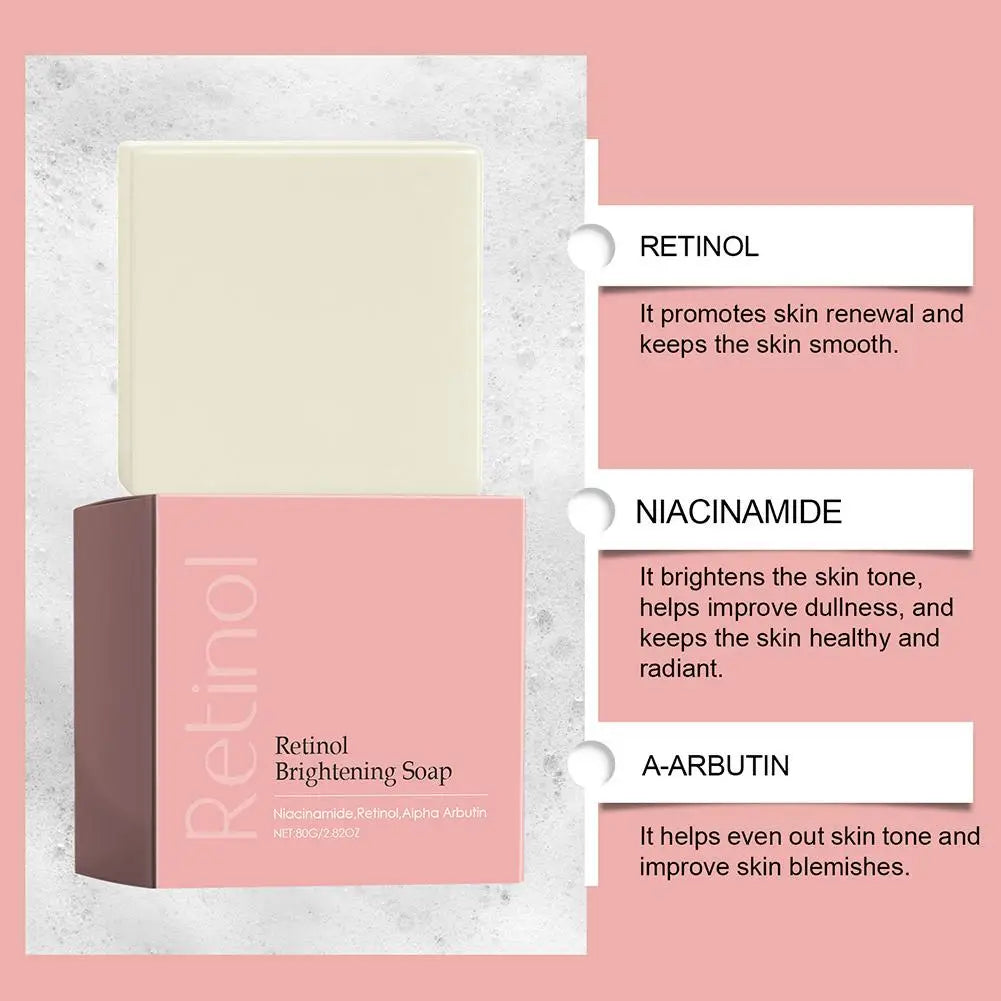 Retinol Brightening and Spot Removing Cleansing Soap Deeply cleanse repair the skin fade dark spots fine lines Korean nursing