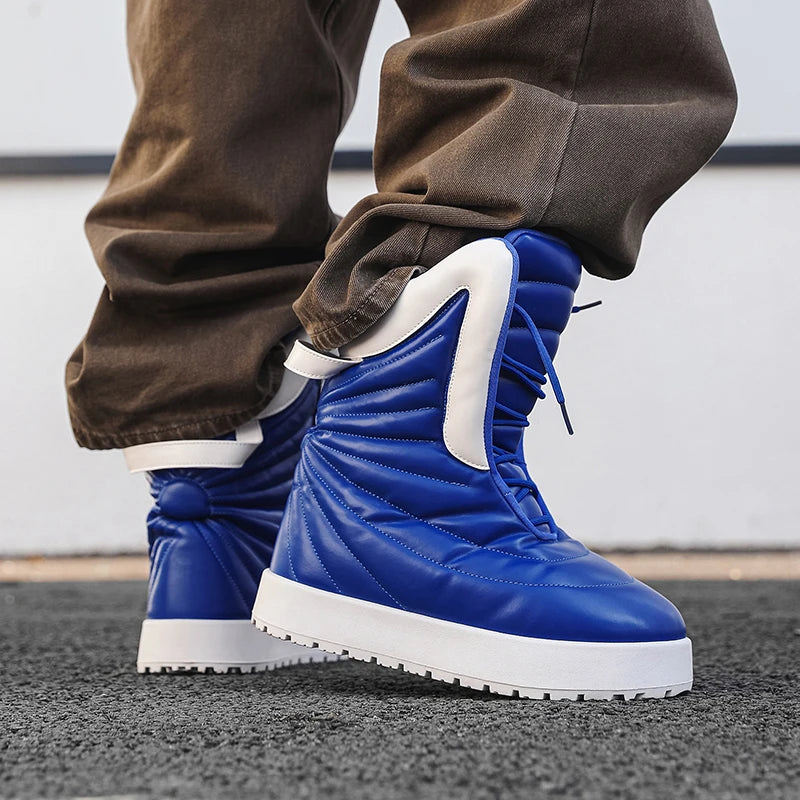 men boots 2025 New Winter Slippers Warm Men Shoes Waterproof Non-Slip Plush Sneakers Male tenis shoes Boots Men Sneakers Winte