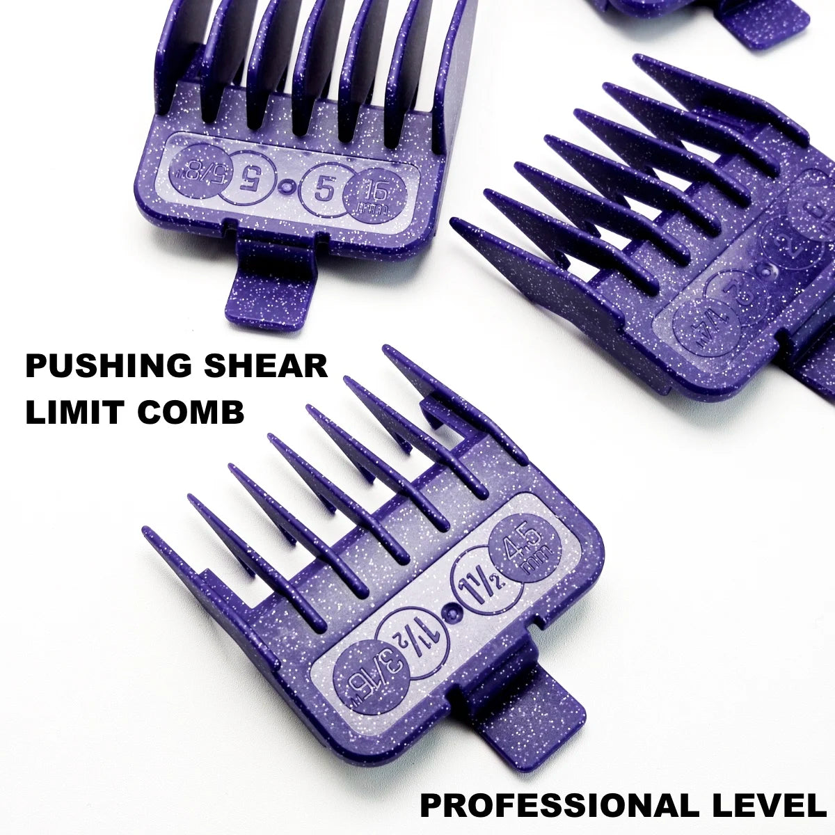 Professional electric hair clipper comb 10PC Purple Limit Comb Suitable for M10, R77F, 2020C, KULILANG, WMARK, BRCILIP Barbers