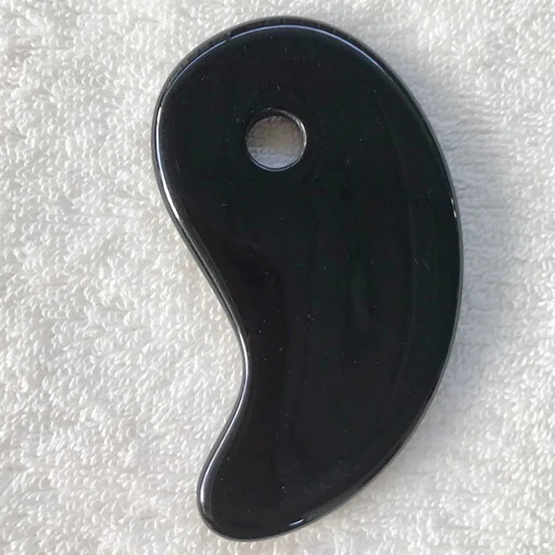Gua Sha Board Heart-Shaped Natural Pink Green Resin Jade Scraper Facial SPA Neck Massager Portable Skin Care Beauty Healty TooL