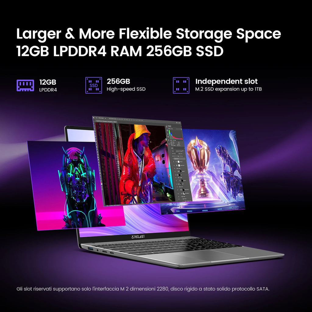 【New】Teclast F16Pro 15.6 Inch Laptop, 12Gb+256Gb/16Gb+ 512Gb, for Intel N95 Cpu, 1920X1080, Backlit Keyboard, Mini-Hdmi