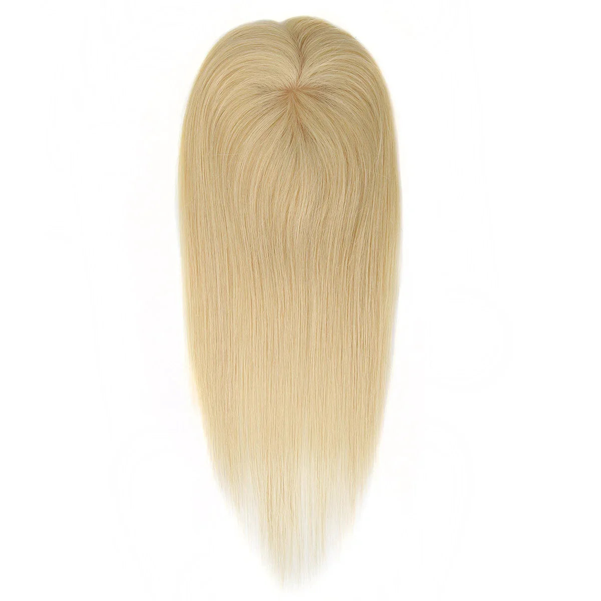 TUW10 3''x5'' Silk Base Hair Topper for Women with PU around 3 Clip 110% Handmade Remy Human Hair Natural Looking Topper Hairpin
