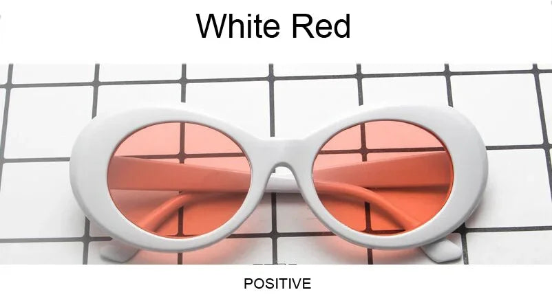 New Retro Oval Sunglasses Man Vintage Fashion Sun Glasses Classic White Black Lentes De Sol Mujer UV400 Gafas De Sol