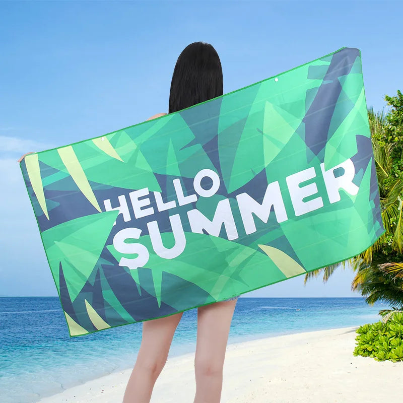 Microfiber Hooded Towel Men Women for Swimming Beach Travel Quick Dry Changing Robe Cape Bath Towel Bathrobe Surf Poncho