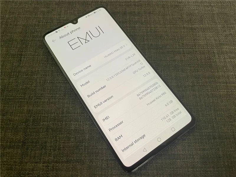 HUAWEI-Mate 20X Smartphone, 7.2 "Full Screen, 2244x1080, Kirin 980 Octa Core,EMUI, 5000 mAh, Quick Charger, Global Version