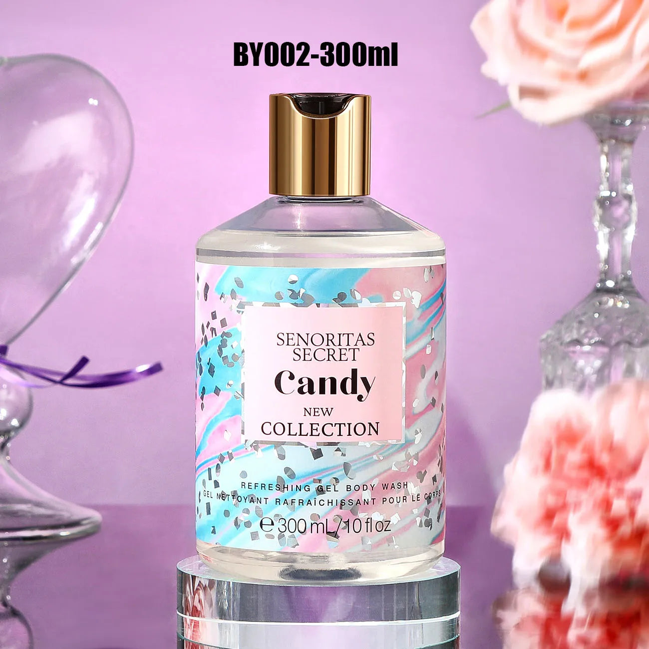 Women's Shower Gel 300ml, Fragrance Shower Gel, Velvet Petal, Water Kiss, Long-lasting Fragrance, Perfume Shower Gel