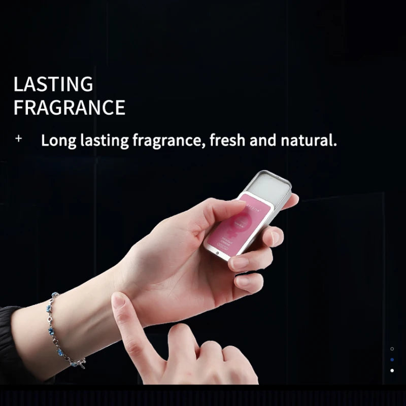 Men's portable solid body lotion, long-lasting fragrance, cologne scent,Light and Fresh Scent,Portable boxed version