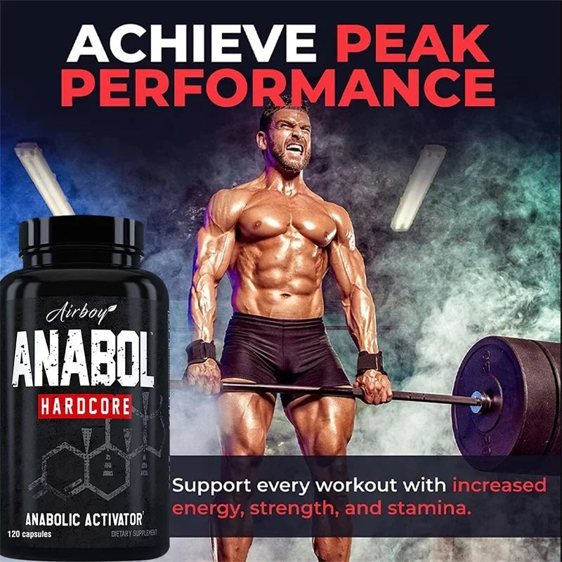 Anabol Hardcore Supplement - Muscle Growth, Improved Endurance, Stress and Mood Relief, and Overall Health