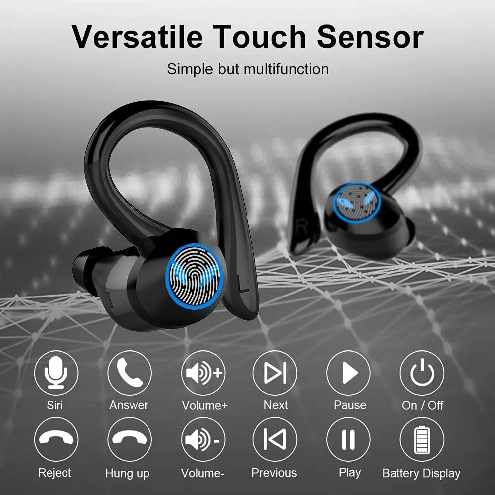 Wireless Earbuds, Bluetooth 5.4 Earbuds Stereo Bass, in-Ear Noise Cancelling Mic, Earphones IPX7 Waterproof Sports,50H Playback.