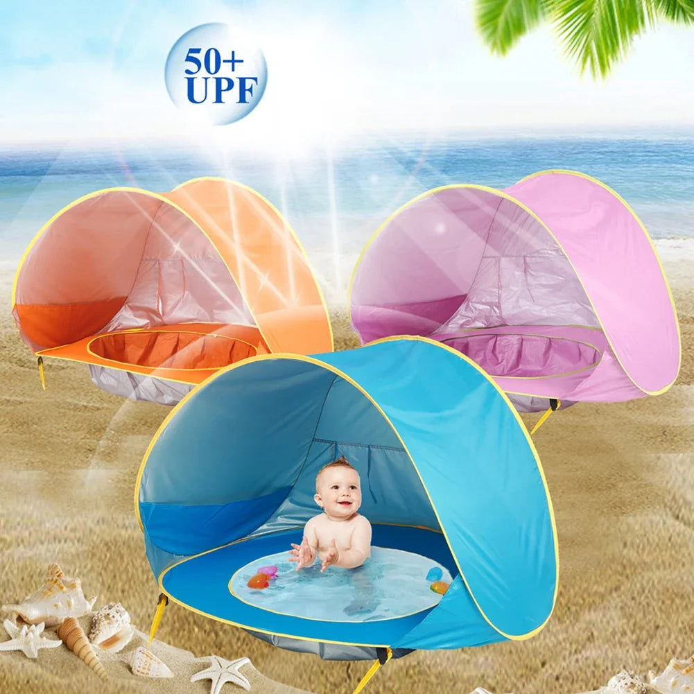 Baby beach tent Waterproof Sun Shelter UV-protecting Sunshelter with Pool Kid Outdoor Camping Sunshade Beach sunshelter UPF 50+