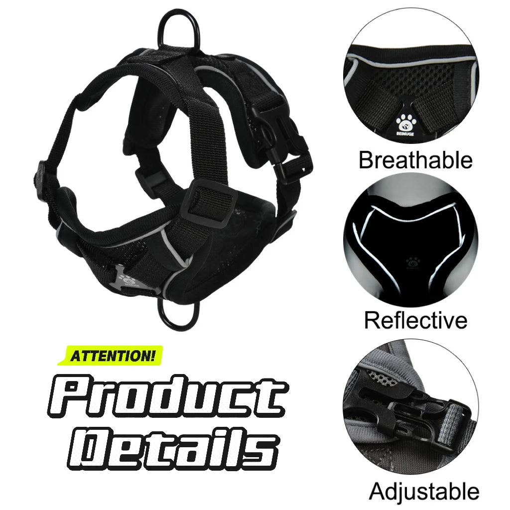 Pet Dog Leash For Small Medium Dogs Cats Hiking Reflective Puppy Adjustable Solid Harness Vest Set Chihuahua Bulldog Supplies