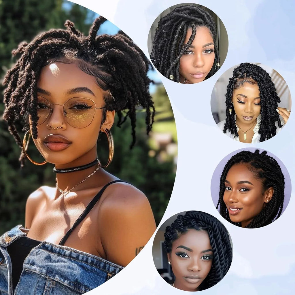 10-16Inch Natural 4C Afro Kinky Curly Bulk Human Hair Extensions No Weft Brazilian Remy Bulk for Locs Braiding Hair
