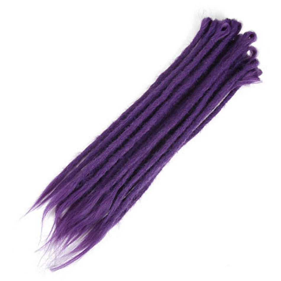 Synthetic Handmade Dreadlocks Crochet Braids Hair Extensions For Black Women Colored Dreadlocks Hair  Faux Locs braiding Hair