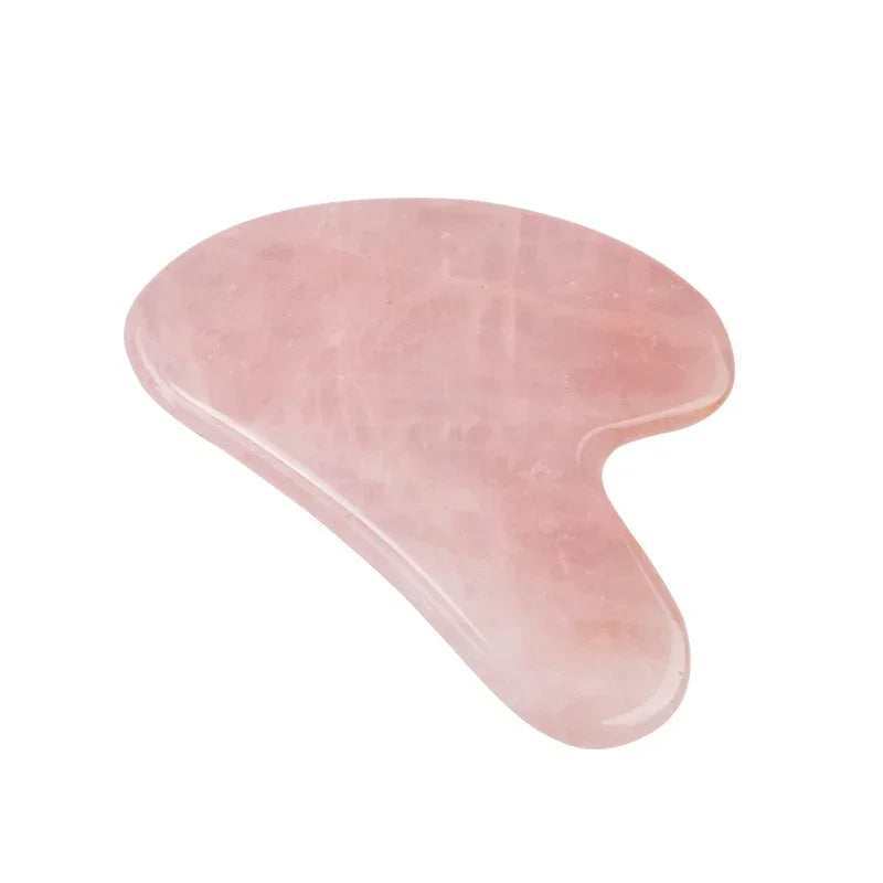 Natural Gua Sha Scraper Board Massage Rose Quartz Guasha Stone For Face Neck Skin Lifting Wrinkle Remover Beauty Care