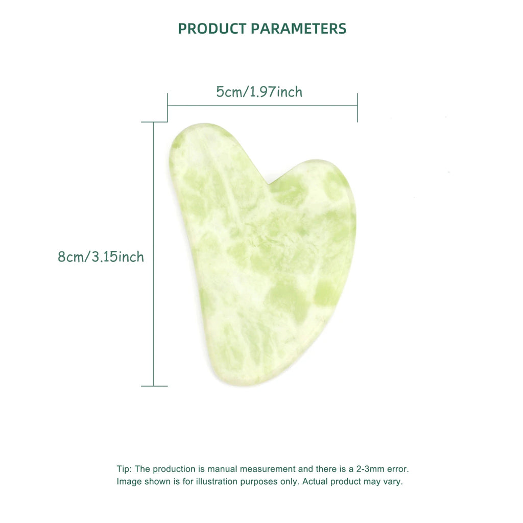 Guasha Massage Natural Stone Jade Scraper Facial Gua Sha SPA  Neck Massager for Face Lifting Wrinkle Remover Beauty Healty Tool