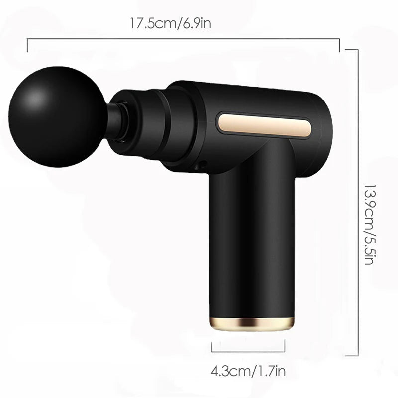 30 Level Massage Gun Fascia Deep Muscle Relax Body Neck Massager Electric Fitness Equipment Noise Reduction Male Female