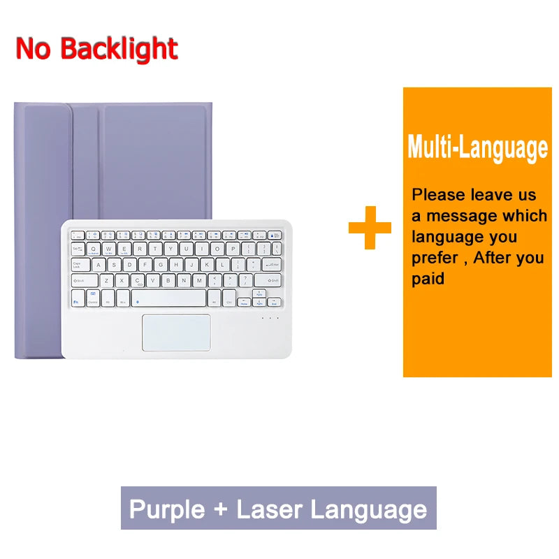 Bluetooth Keyboard Case For Honor Pad V9 GT 11.5 2025 Pad 10 Pro 11.5 inch Tablet Case Russian Arabic Hebrew Spanish Keyboard