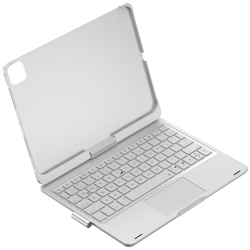 Bluetooth Magic Keyboard Case For iPad Pro 11 2024 M4 2025 M5 Tablet Case Touchpad Russian Arabic Hebrew Spanish French Keyboard
