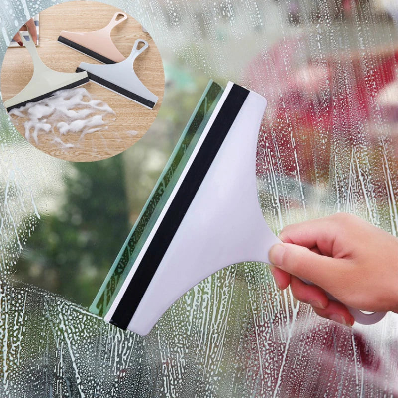 Glass Cleaning Tools Bathroom Mirror Squeegee Car Glass Scraper Cleaning Squeegee Wiper Windshield Silicone  Auto Washing Tool