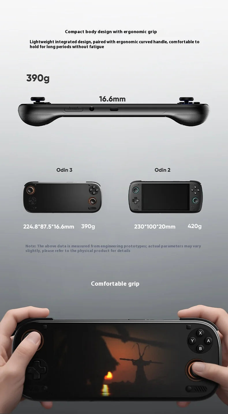 AYN Odin 3 Game Console 6Inch 1080P 120Hz AMOLED Screen Game Console 8000mAh Hall-Effect Joystick/Trigger Handheld Game Consoles