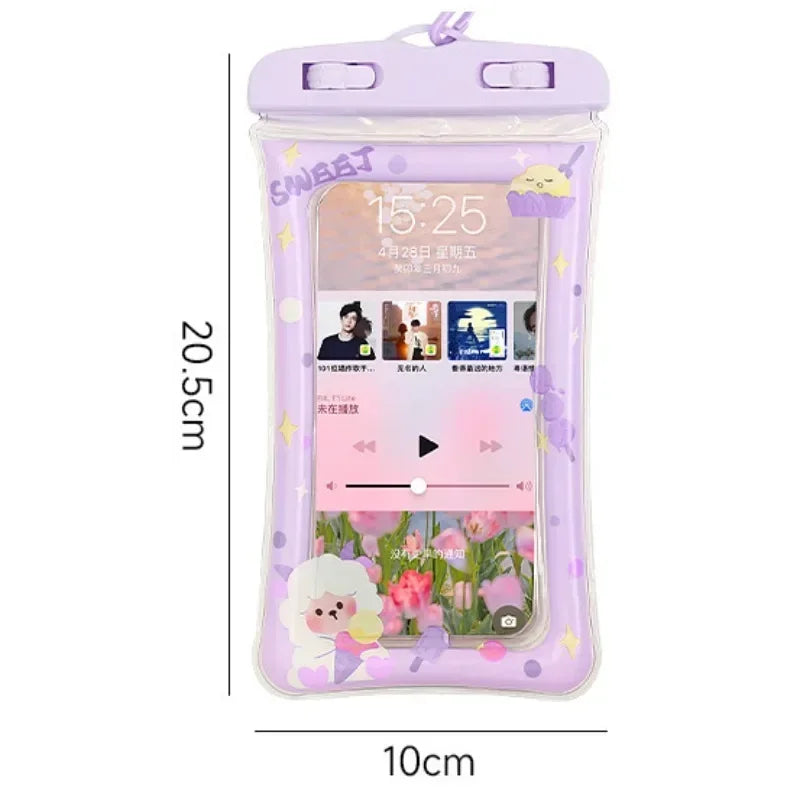 Universal Waterproof Phone Pouch with PVC Airbag Underwater - Touchscreen Case for Swim and Diving 도매 Льготы