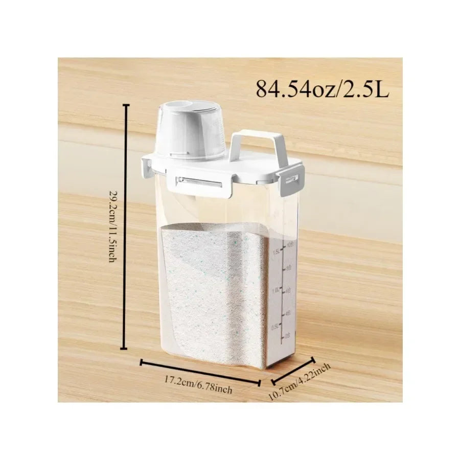2.5L Covered Moisture-proof Sealed Storage Container - Used for Grain, Nut, Flour, Rice Food Storage Boxes