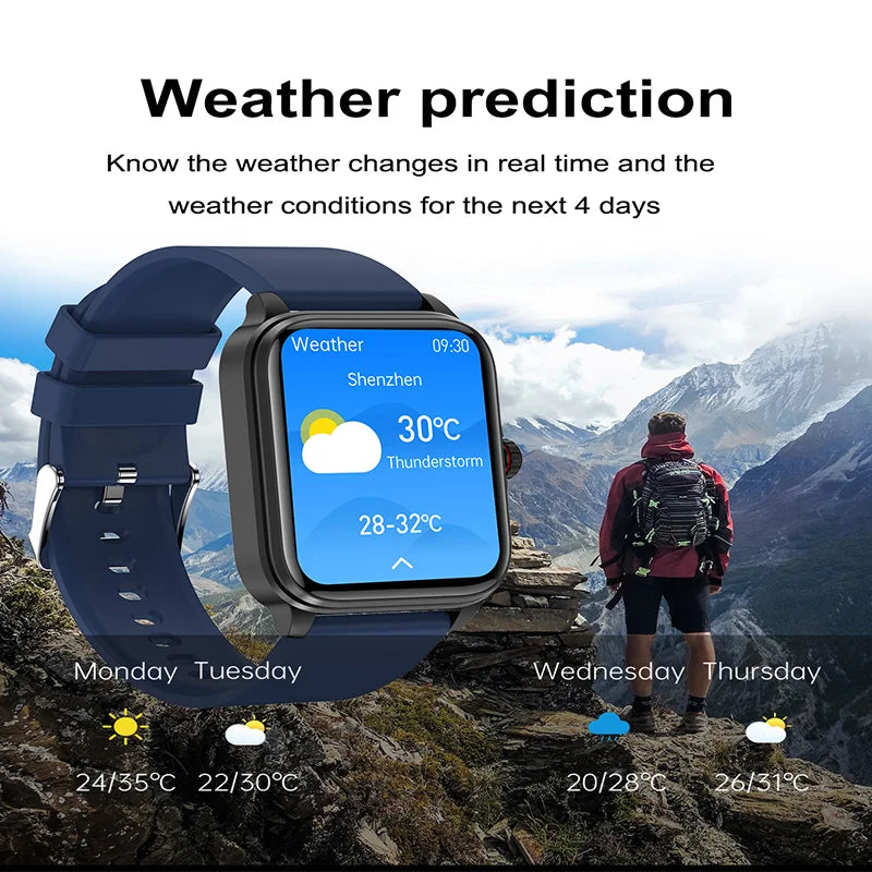 2026 New Health smart Watch Heart Rate Blood Oxygen Blood Pressure Monitoring Bluetooth Call GPS Movement Trajectory Smartwatch