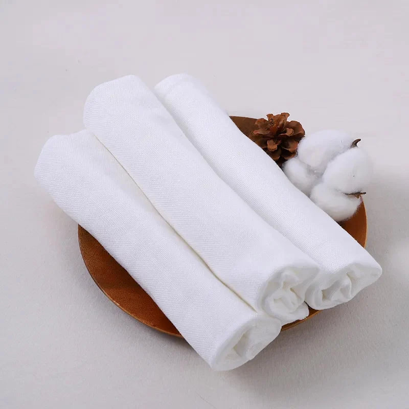 10pcs ABDL Adult Baby Cotton Gauze 100% Cotton Diapers DDLG Breathable Absorbent Cloth Diapers Reusable Washable Nappies Inserts
