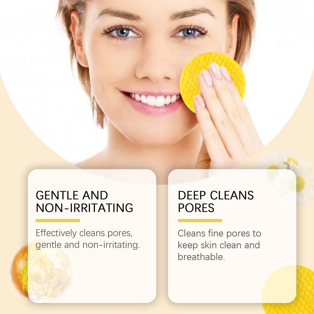 Turmeric Kojic Acid Cleansing Pad Gently Exfoliates Removal Deeply Cleanses Skin Whitens And Lightens Spots Maintains FacialCare