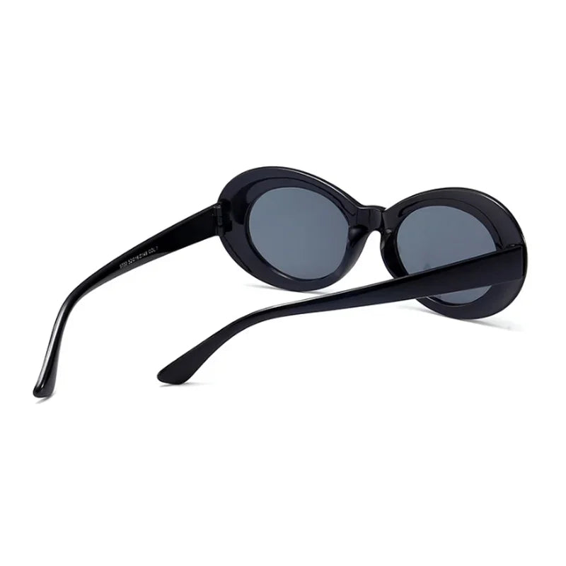 New Retro Oval Sunglasses Man Vintage Fashion Sun Glasses Classic White Black Lentes De Sol Mujer UV400 Gafas De Sol