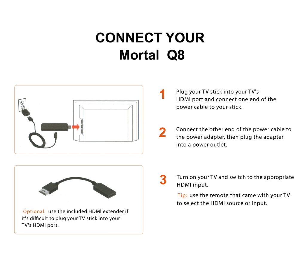 Q8 Smart Android14 TV Stick 8K@60fps WiFi 6 Voice Remote Global Version Rockchip RK3518 Netflix YouTube Live TV Box Factory Dire