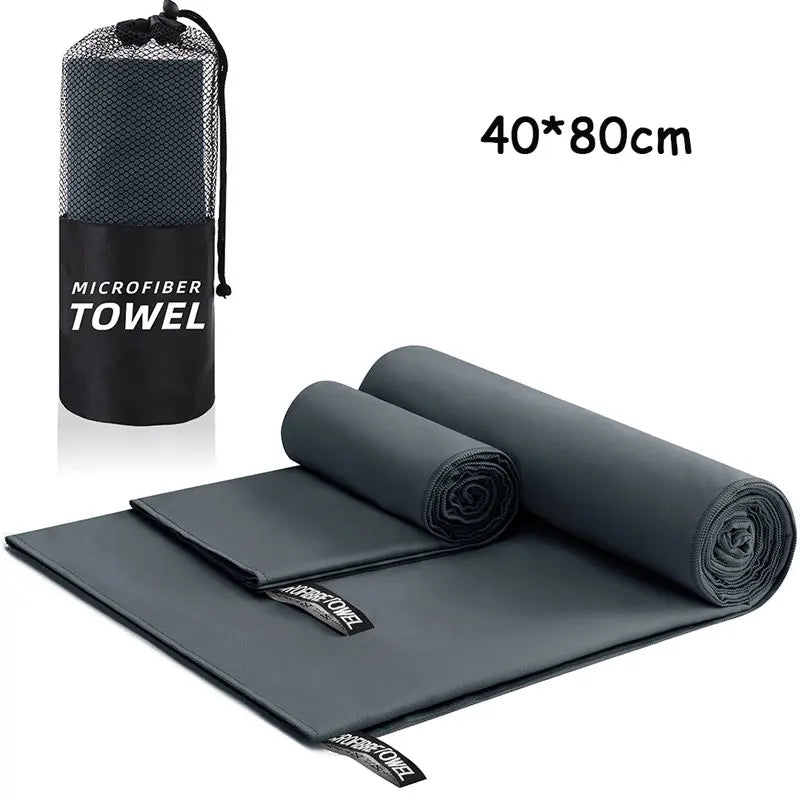Quick-Drying Microfiber Absorb Sweat Sports Towel 40x80CM Swimming Gym Yoga Fitness Camping Running Beach Washcloth Towels