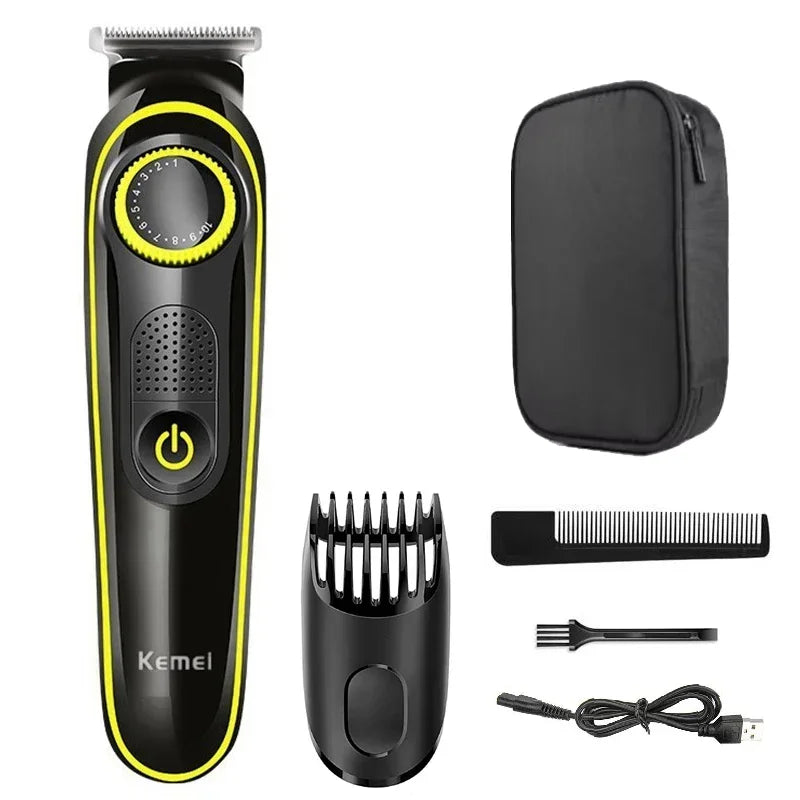 Kemei Hair Clipper Multifunctional Trimmer For Men Electric Shaver For Men's Razor Nose 5 In 1 Professional Trimmer KM-696