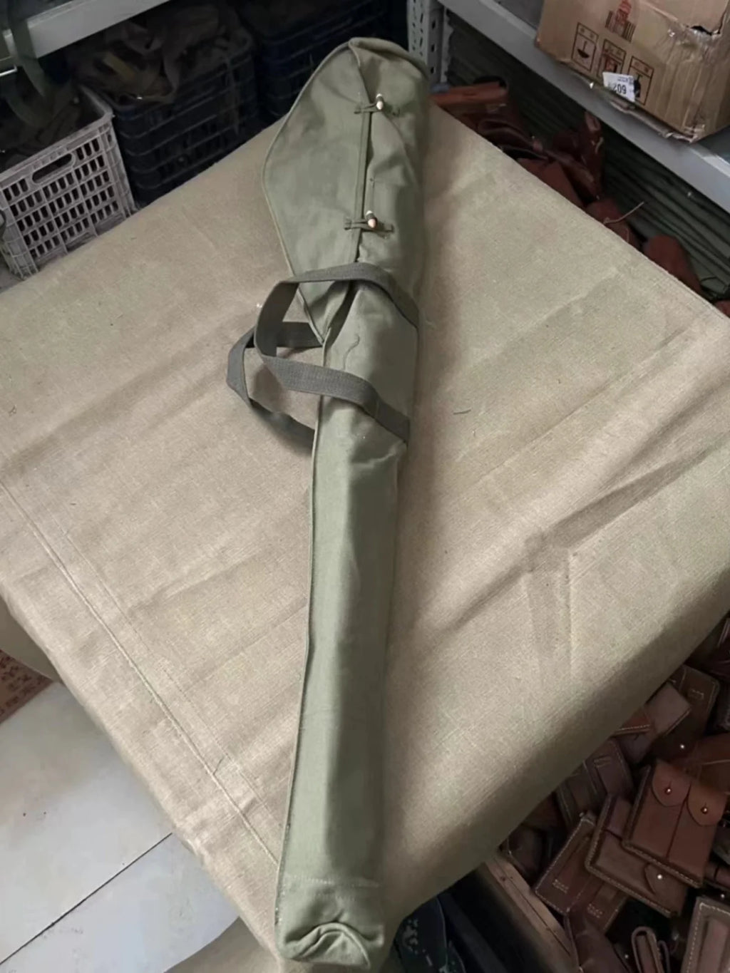 GENUINE ORIGINA SURPLUS VIETNAM WAR Era CHINESE ARMY PLA TYPE 54  Canvas Rifle Bag SKS Covers Pouch with stamp Made BAG105CM