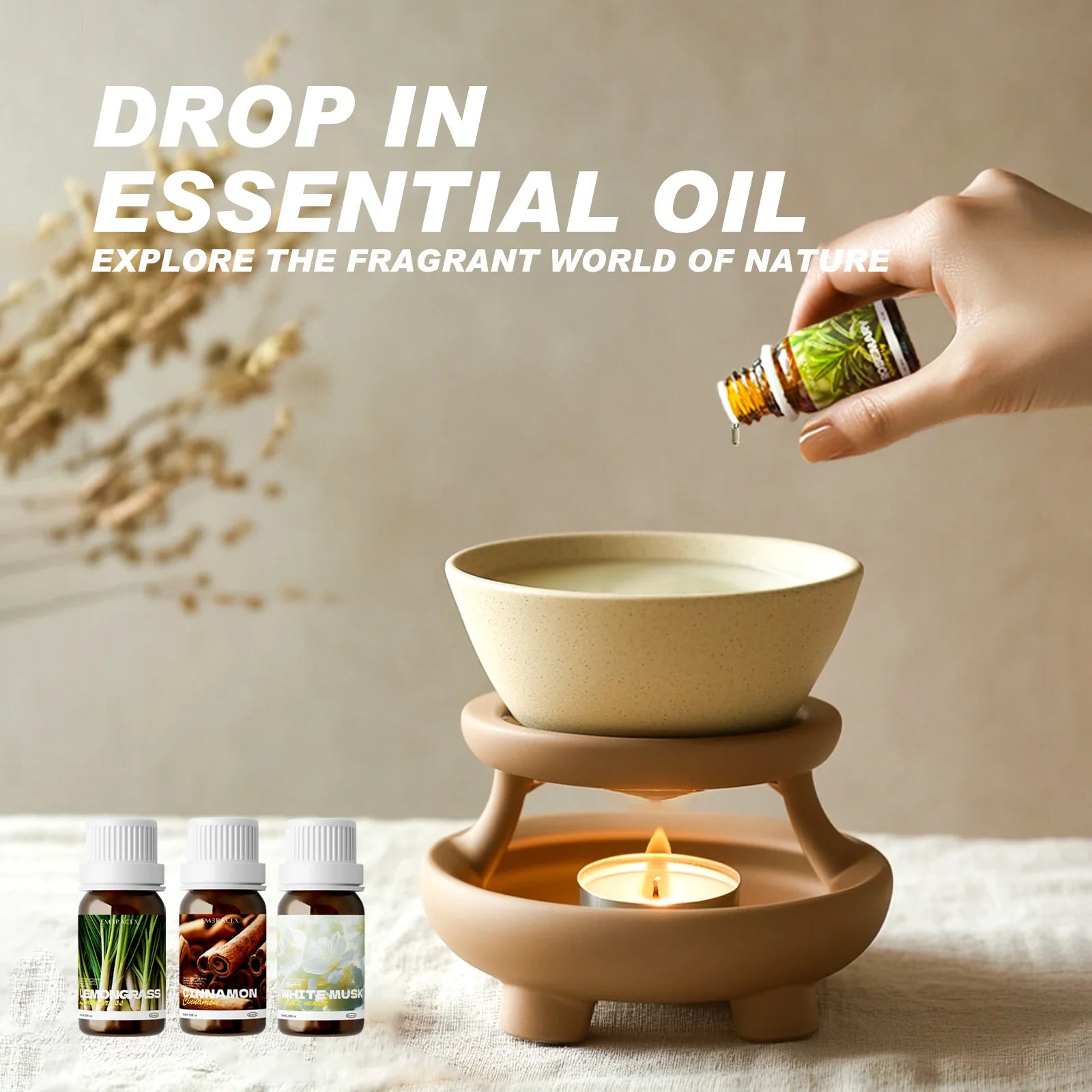 10ml White Musk Oil 100% Natural Essential Oils aromatherapy for Skin & Hair Body & Candle Making massage oil female perfume