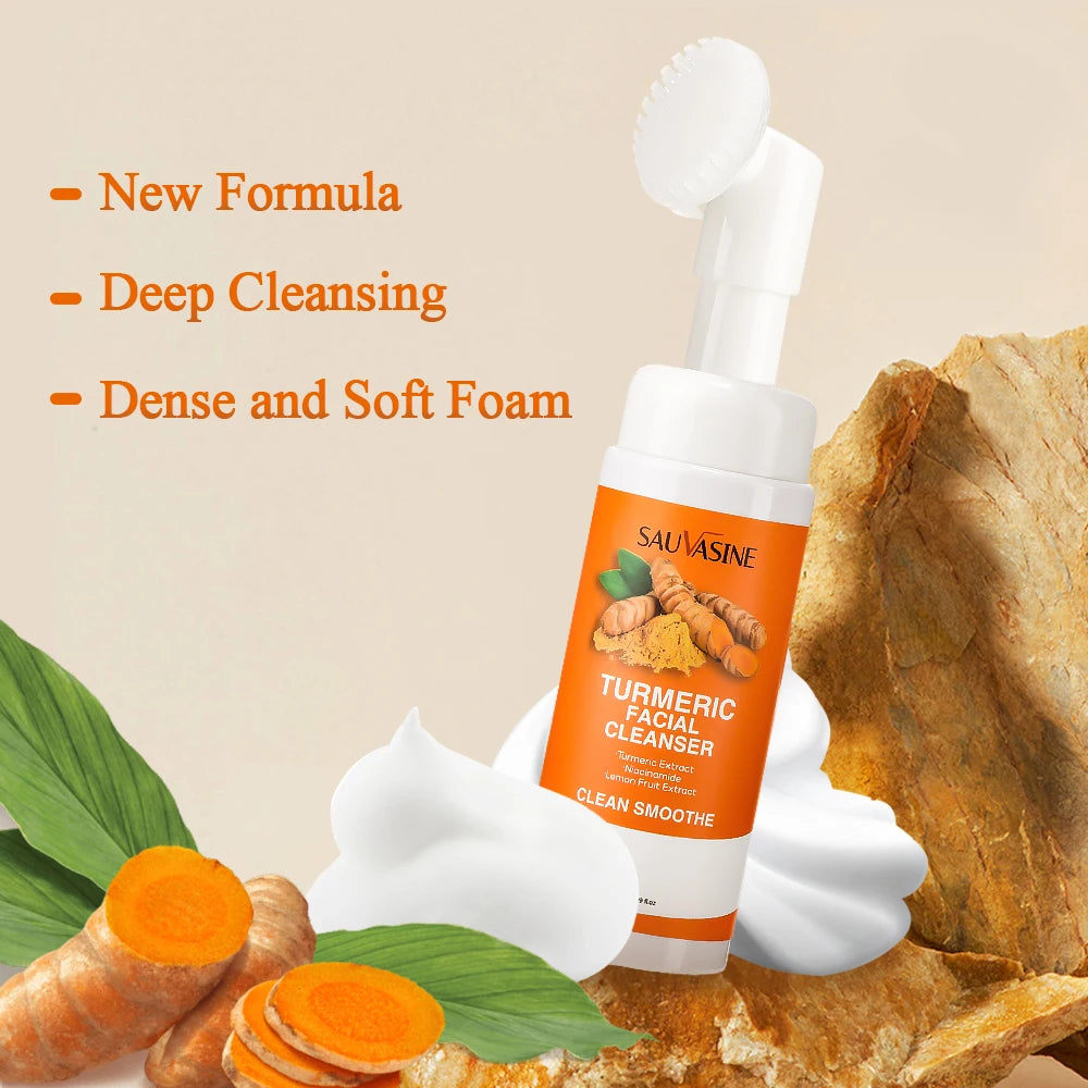 Turmeric Face Cleanser 40pcs Turmeric Kojic Acid Facial Exfoliating Cleansing Pads Reduce Dark Spots Skin Brightening Face Wash