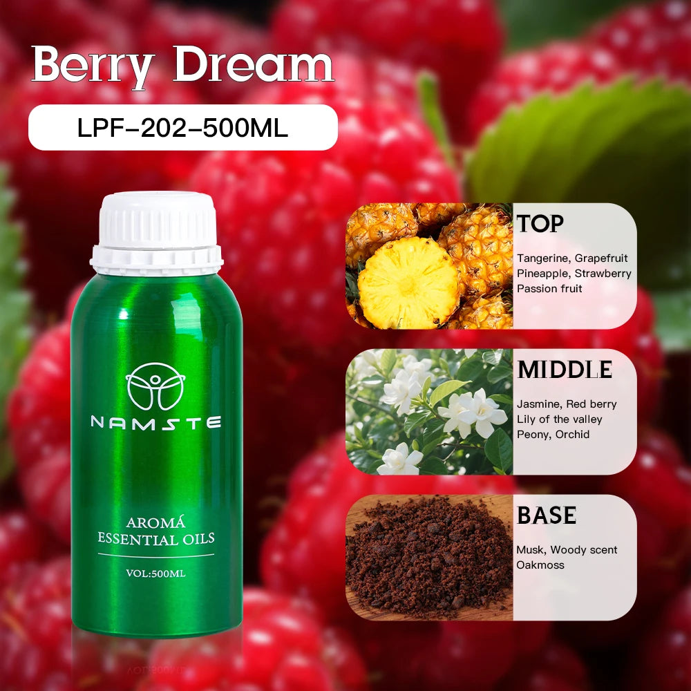 500ML PURE Plant Essential Oil Luxury Hotel Inspired Aromatherapy Scent Diffuser Oil Perfumes For Aroma Diffuser & Humidifier