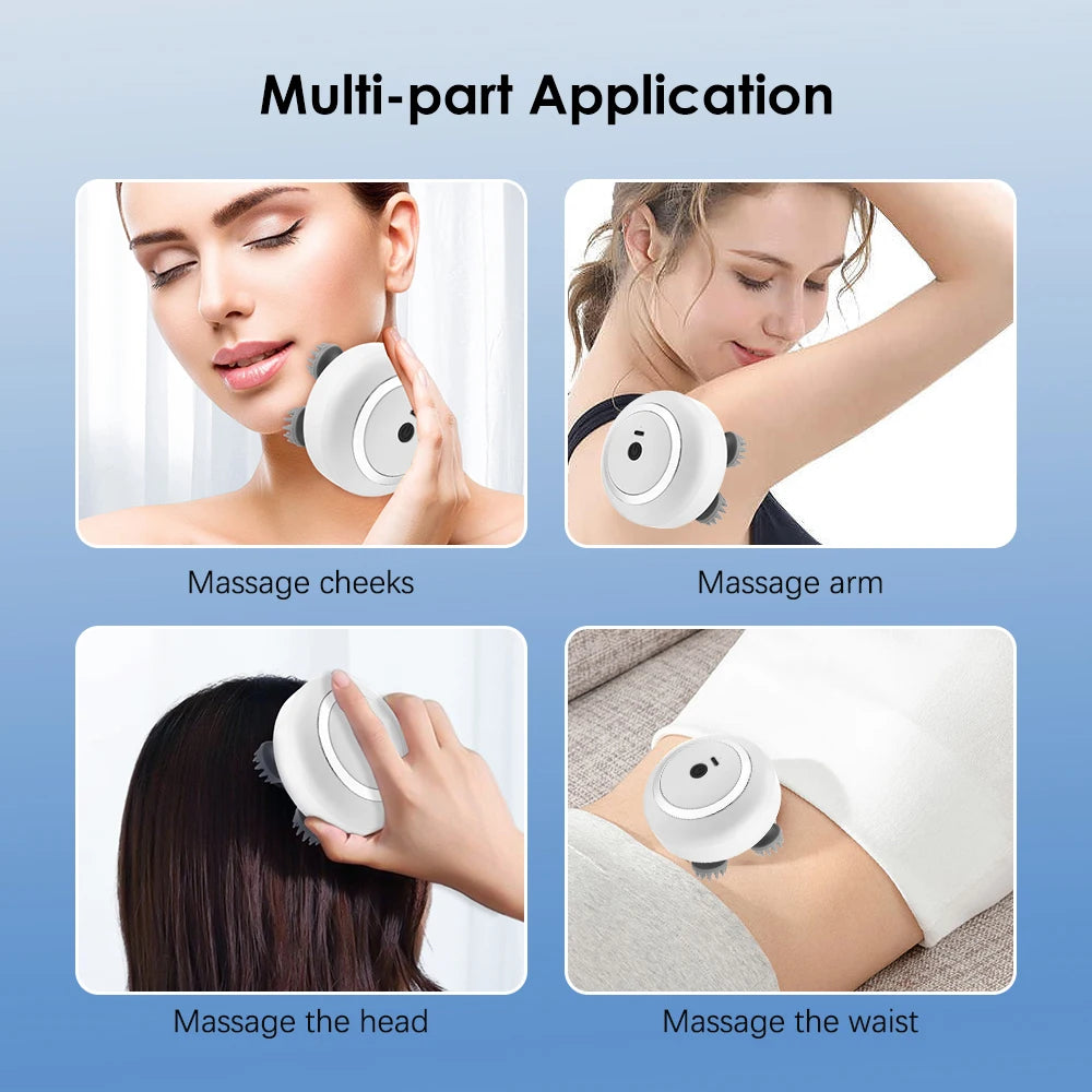 Electric Cat Massager Body Massager Health Care Relax Shoulder Neck Deep Tissue Head Scalp Massage Kneading Vibrating Device