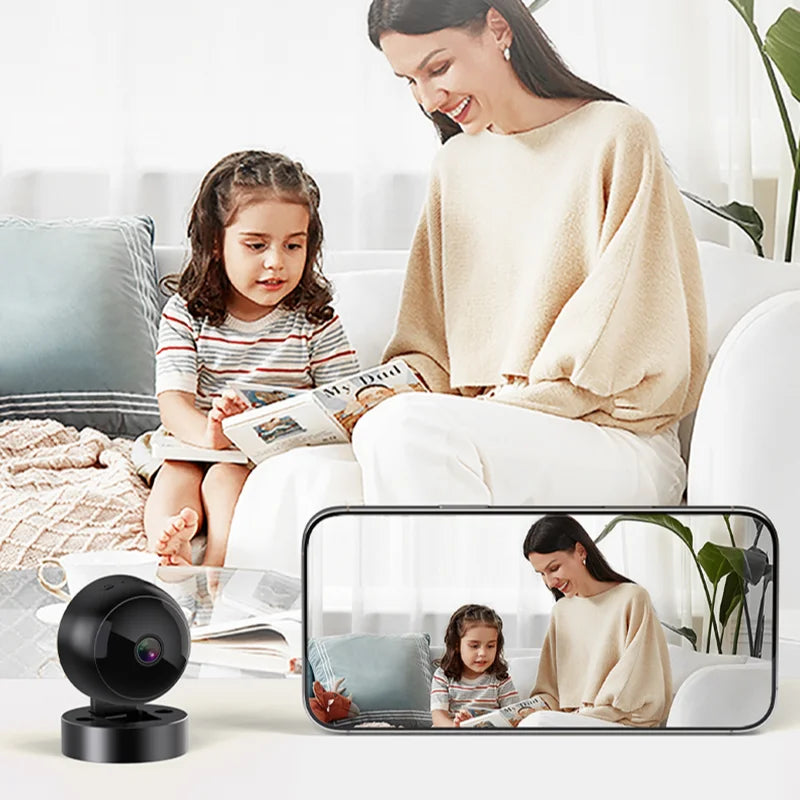 Lenovo Wireless Security Camera 360° Full Coverage View 4K WiFi HD Motion Detection Night Vision Indoor Outdoor Remote Monitor