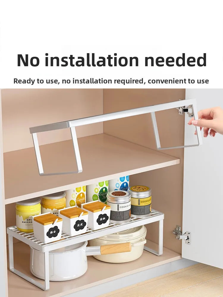 Kitchen Countertop Storage Ra Multi-Layer Cabinet Organizer Spice Storage elf Tabletop Arrangement Utili Tool
