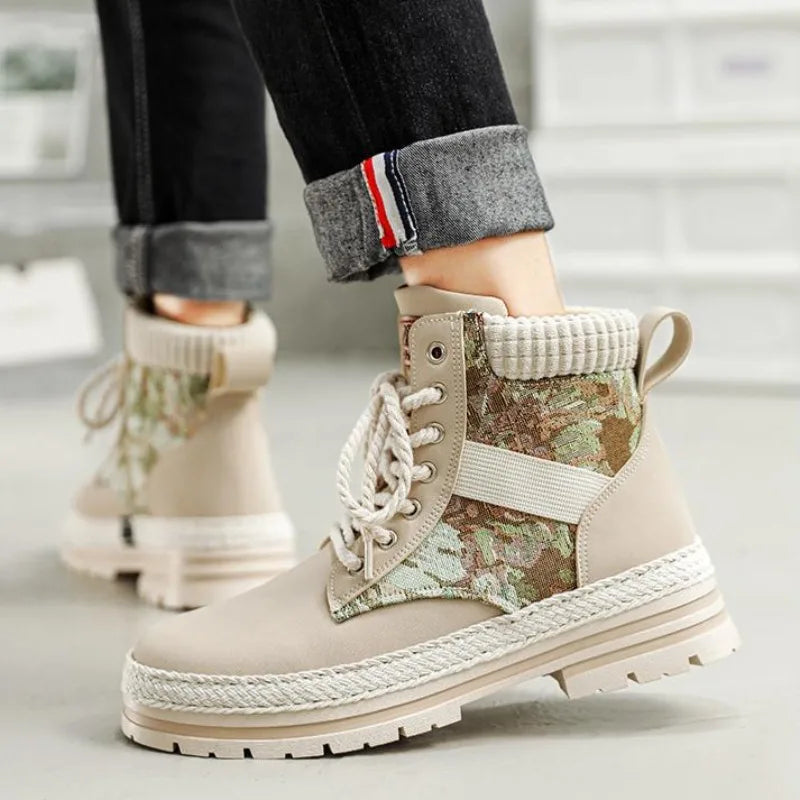 Men Boots Autumn Winter Casual Shoes Designer Luxury Platform Cowboy Chelsea Work Safety Leather Ankle Sneakers Botas Masculino