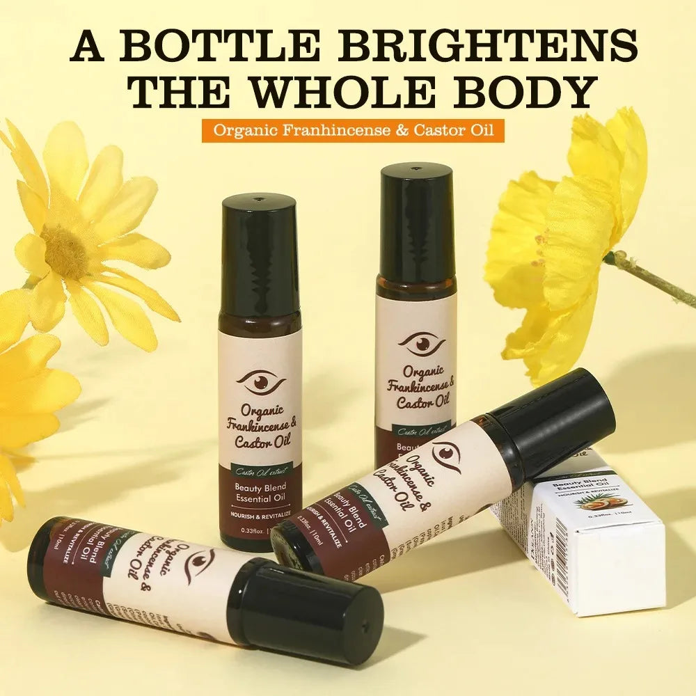 Castor Oil Eye Serum Anti-wrinkle Remove Dark Circles Eye Bags Anti-puffiness Lift Firm Moisturize Nourish Massage Eye Care 10ml