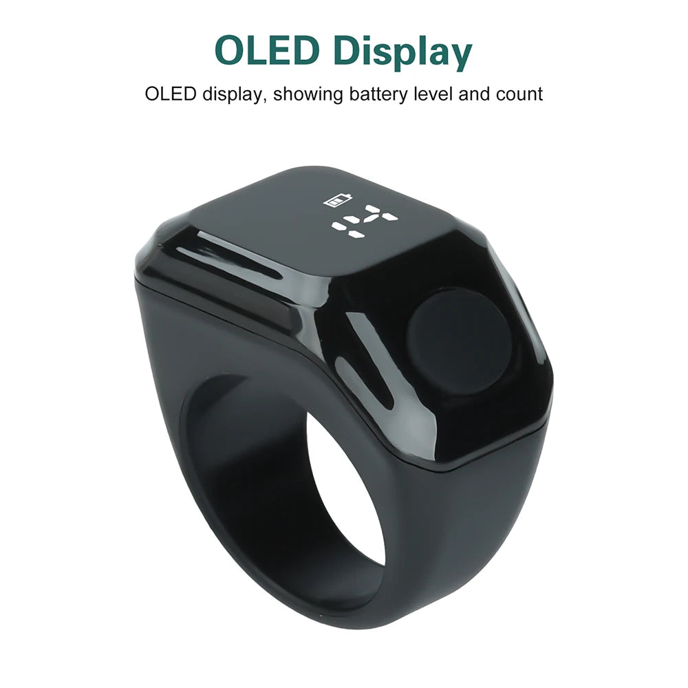 Smart APP Ring Counter Portable Digital Display Counter Bluetooth Counting Ring Time Vibration Reminder Wearable Tally Counters