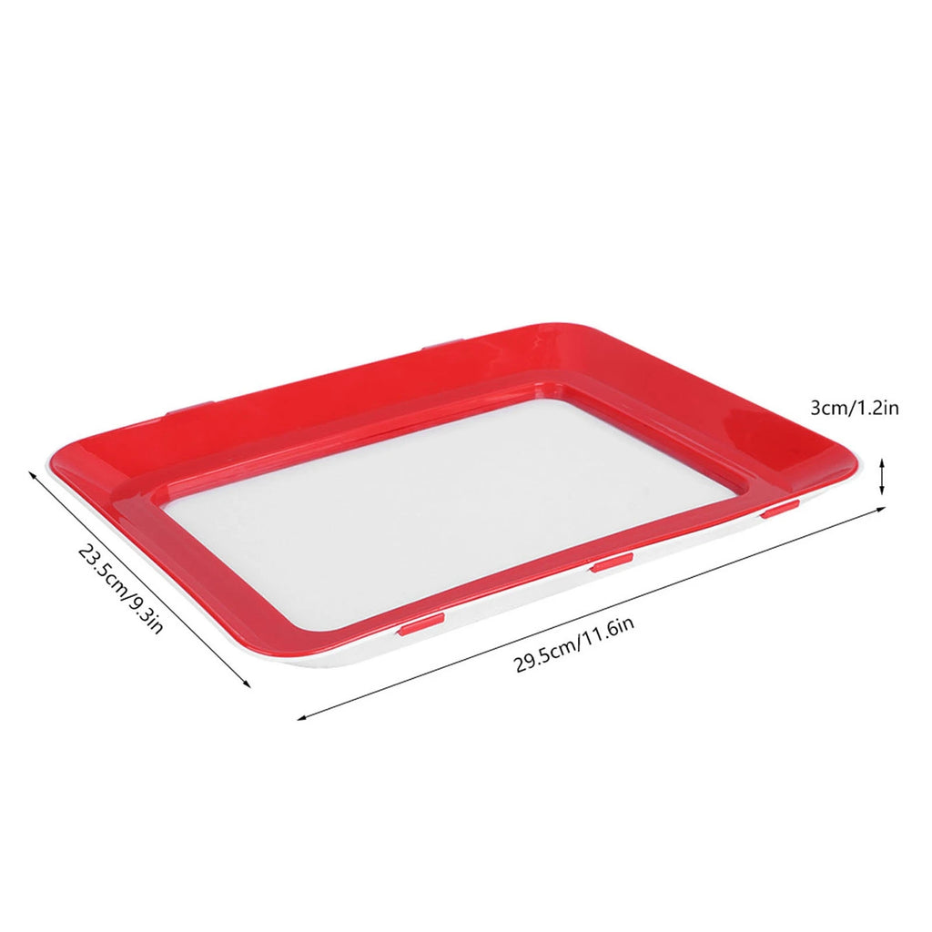 Food Preservation Tray Reusable Stacking Food Storage Trays With Seal Buckles for Storing Meal Fruits Vegetables Meat Leftovers