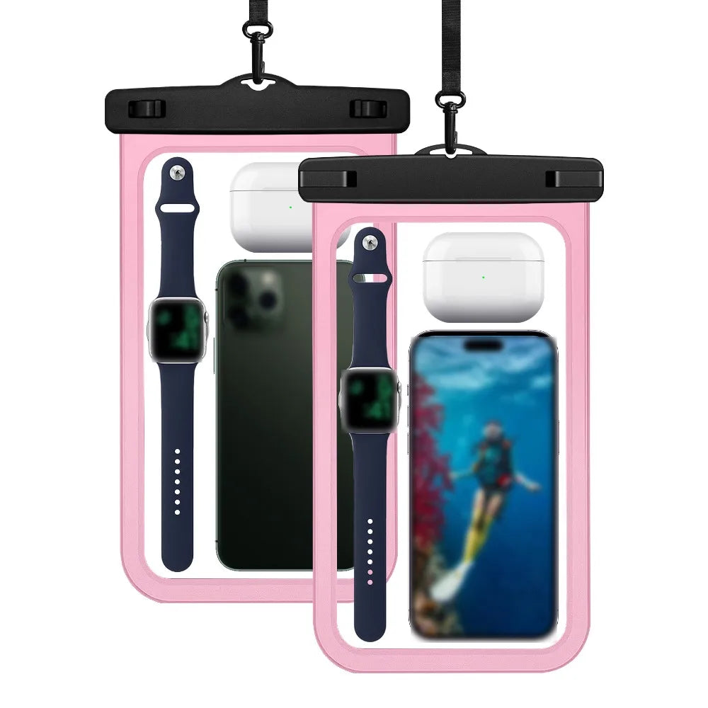 Waterproof Mobile Phone Bag Touchable Screen Large Capacity Phone Protector Pouch PVC Universal Underwater Dry Bag