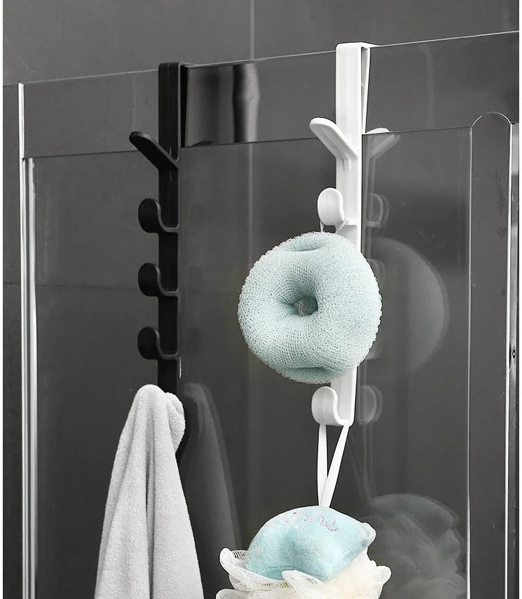 Door Hanger Wall Organizer Hook Bedroom Clothing Hook Holder Coat Hat Bag Rack Bathroom Kitchen Home Storage Organization