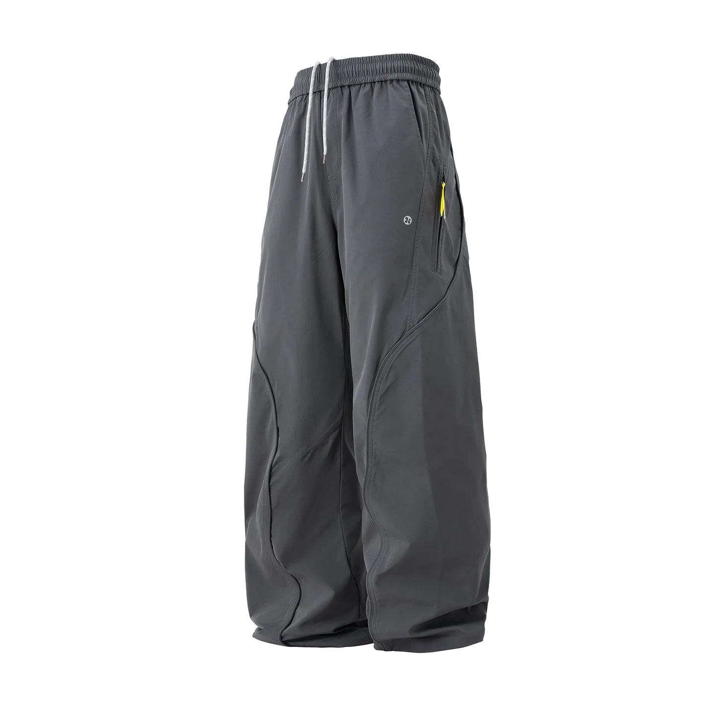 Streetwear Cargo Pants - Waterproof Windproof Fabric with Drawstring Elastic Waist｜Fall 2025 Loose Fit