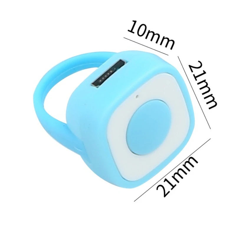 Mini Fingertip Phone Bluetooth Remote Control for Tiktok Short Video Flip Page Liking Device Ring Selfie Device Take Photo Video