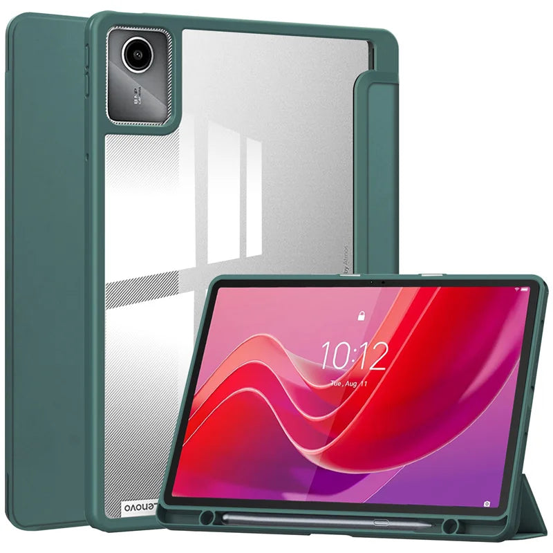 For Lenovo Tab M11 Xiaoxin Pad 11 2025 2024 Case With Pen Holder Folding Stand Smart Tablet Cover Funda for Idea Tab 11 " Case