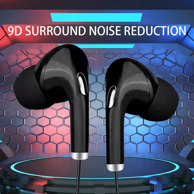 Universal 3.5mm Wired Earphone HiFi Stereo In-Ear Headset Sport Music Headset With HD Microphone Headphones For Laptops Computer
